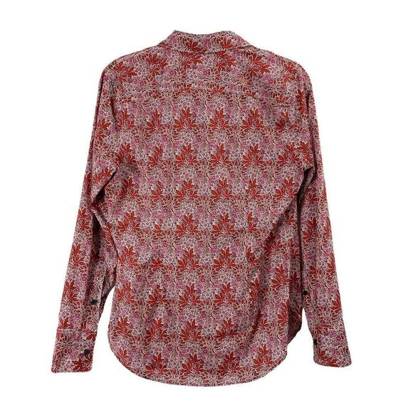 J. Crew Slim-fit cotton tuxedo‎ shirt in Liberty Aubrey Forest floral Sz 00 - Picture 9 of 11